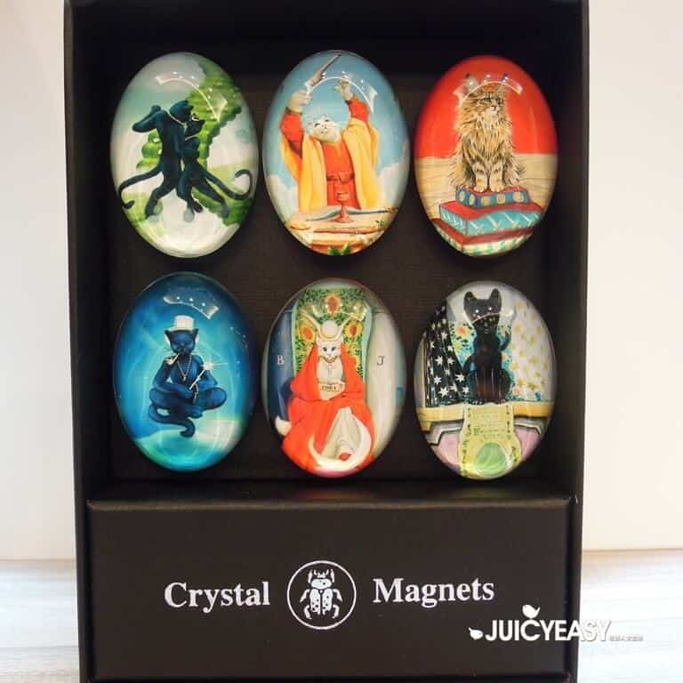 塔羅貓水晶磁鐵套組｜Crystal Magnet Kit Cats