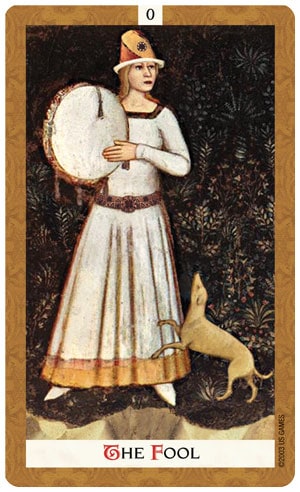 黃金塔羅|Golden Tarot|78張,中世紀到文藝復興的藝術化圖象拼貼作品,贈中文翻譯