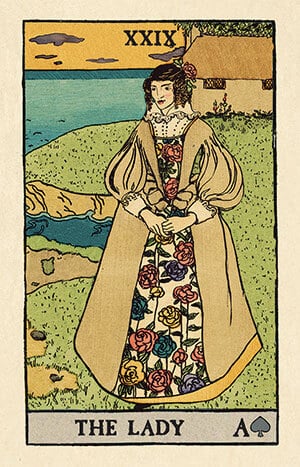 袖珍版偉特雷諾曼塔羅錫鐵盒|Pixies Astounding Lenormand Deck|36張,贈中文翻譯