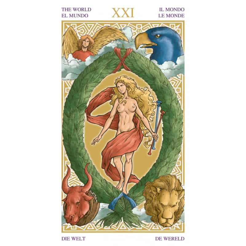 沃爾斯塔羅牌|Universal Wirth Tarot|78張,突破背景既有的華麗框架,贈中文翻譯