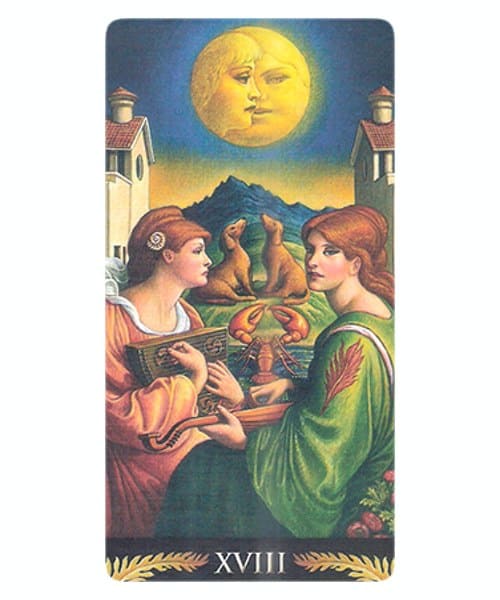 前拉斐爾派塔羅|Preraphaelite Tarot|78張,鮮豔色彩中富有神秘感和浪漫感,贈中文翻譯