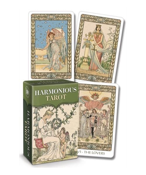 迷你版和諧塔羅|Mini Tarot Harmonious New Edition|78張,精緻中保有純粹意象,贈中文翻譯