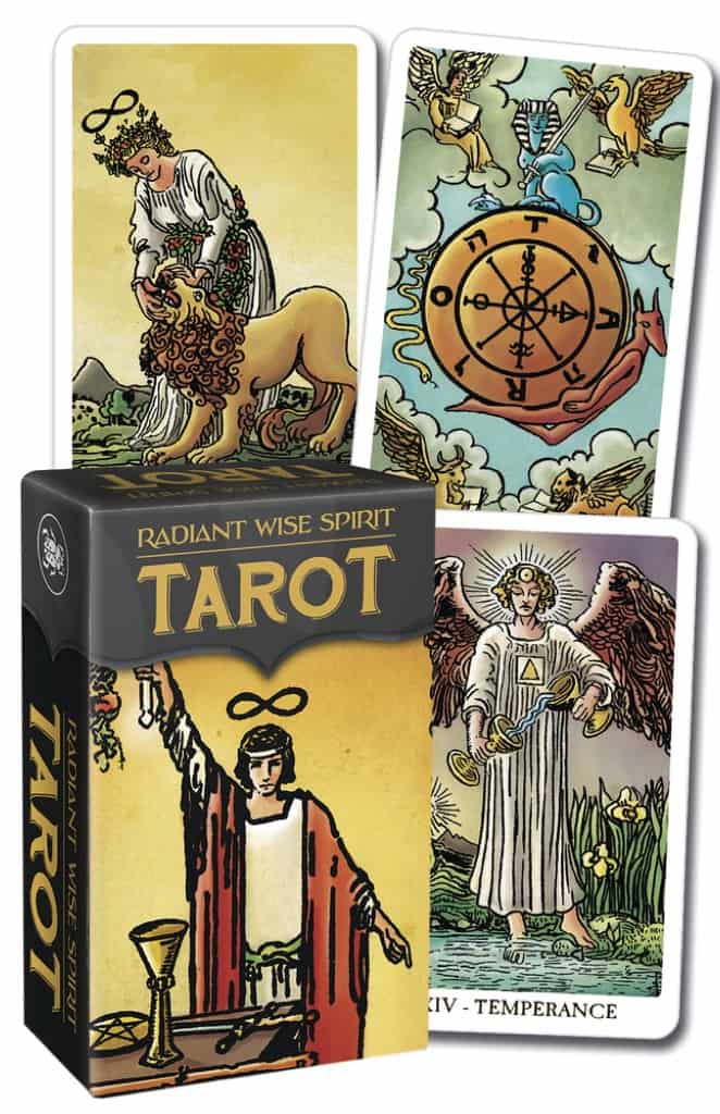 迷你版偉特增彩智慧靈性塔羅|Mini Tarot Radiant Wise Spirit|78張,觸動靈魂美麗藝術既神秘又屬愛的源頭,贈中文翻譯