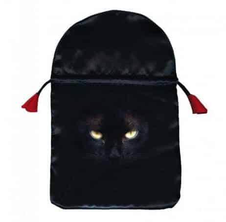 黑貓塔羅袋-緞面｜BlackCat Satin Bag｜義大利聖甲蟲塔羅保護袋系列