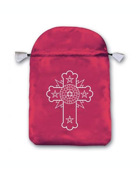 玫瑰十字塔羅袋-緞面｜Rosicrucian Satin Bag｜義大利聖甲蟲塔羅保護袋系列