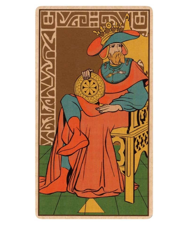 沃思象徵塔羅牌|Symbolic Tarot Of Wirth|78張,特殊金色油墨,賦予獨特視覺饗宴,贈中文翻譯