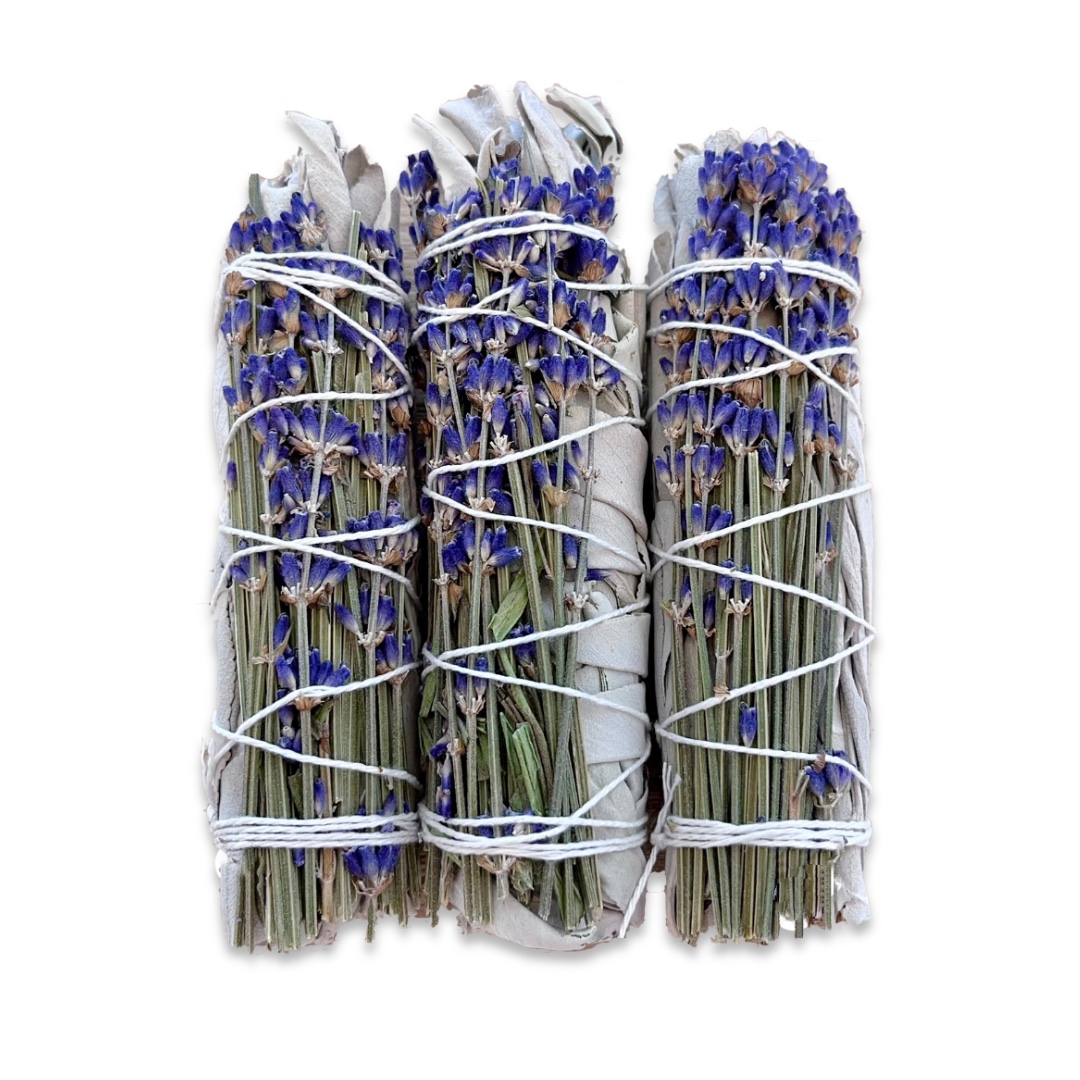 白色鼠尾草小杖｜雪松、玫瑰、薰衣草