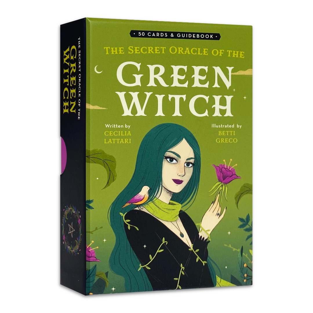 綠巫秘諭卡｜The Secret Oracle of the Green Witch｜50張,藥草,符咒,植物花草,故事,靈感.經典重新再版,贈中文翻譯
