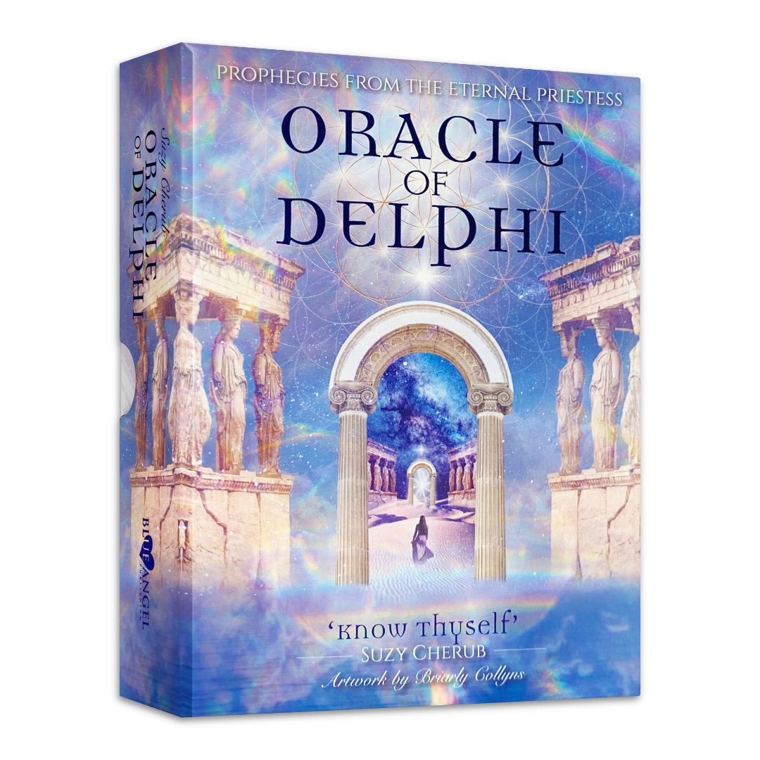 德爾斐神諭｜Oracle of Delphi｜44張,喚起永恆的女祭司體驗回憶帶回內心的聖殿,贈中文翻譯