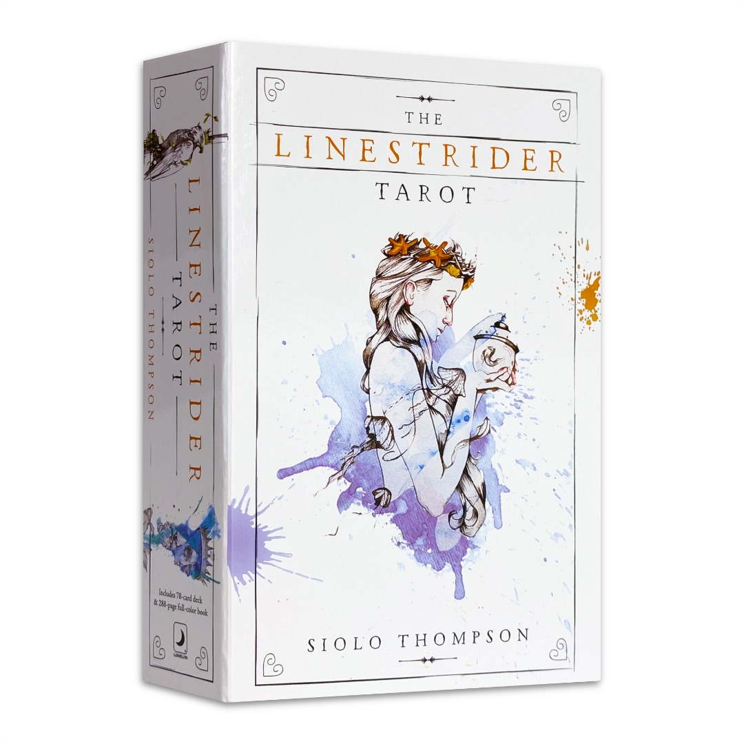 意識穿梭迅行者塔羅｜The Linestrider Tarot｜78張,在魔法和邏輯、意識與潛意識之間的邊緣跳舞著，兼具美感與靈性,贈中文翻譯