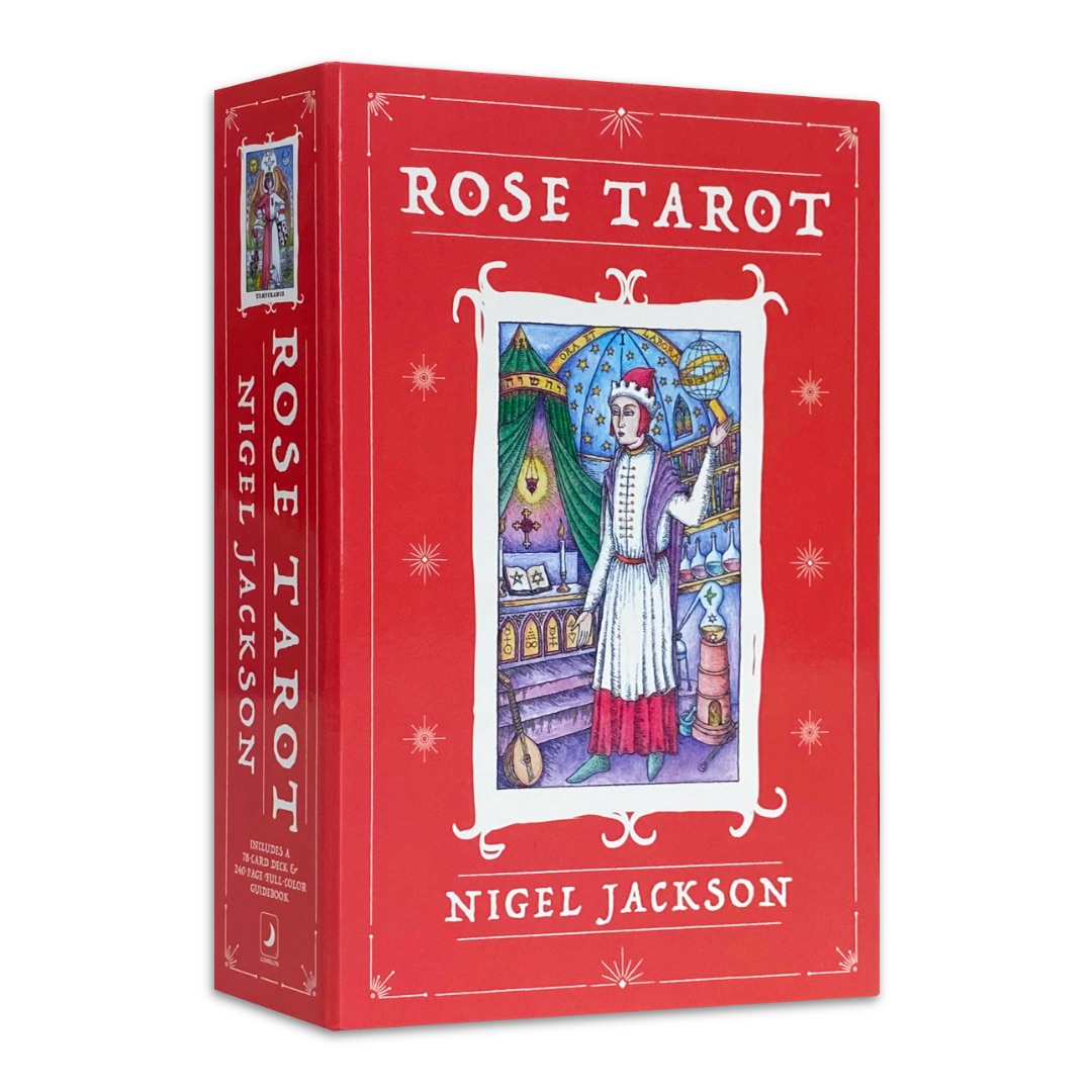 玫瑰塔羅｜Rose Tarot｜78張,風格優雅、線條俐落結合豐富意涵和圖象,贈中文翻譯