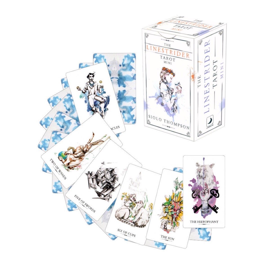 迷你版意識穿梭迅行者塔羅｜The Linestrider Tarot Mini｜78張,在魔法和邏輯之間舞動著溫柔而又令人回味的圖像,贈中文翻譯