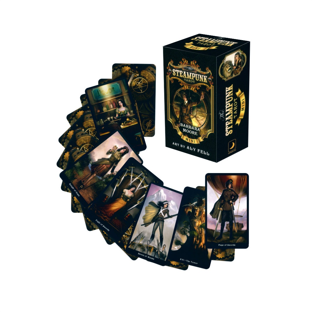 迷你版蒸氣龐克塔羅牌｜The Steampunk Tarot Mini｜78張,贈中文翻譯