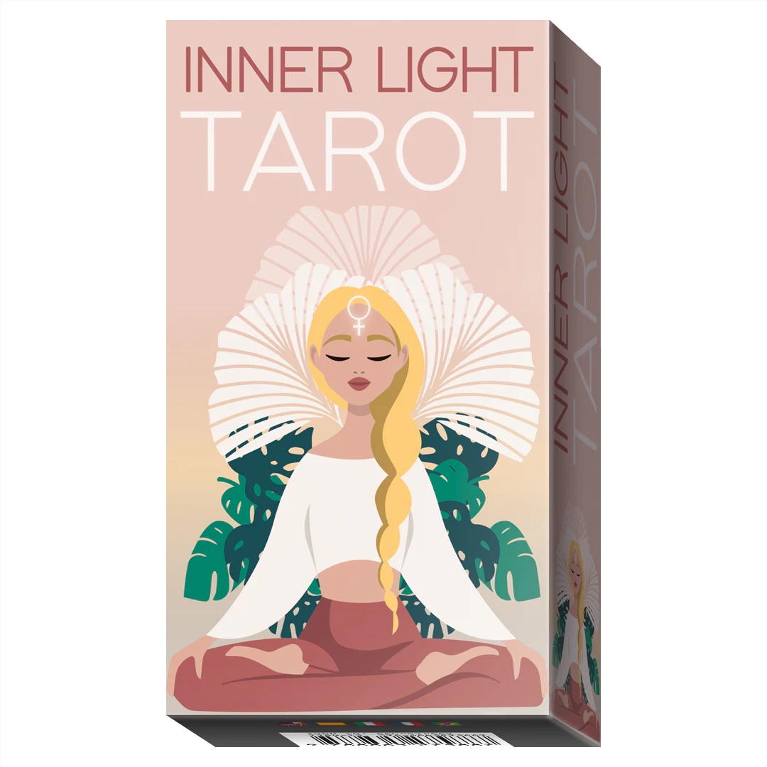 靈魂之光塔羅牌｜Inner Light Tarot Deck｜78張,華麗粉彩與流行白,平衡中看見自帶光芒,贈中文翻譯