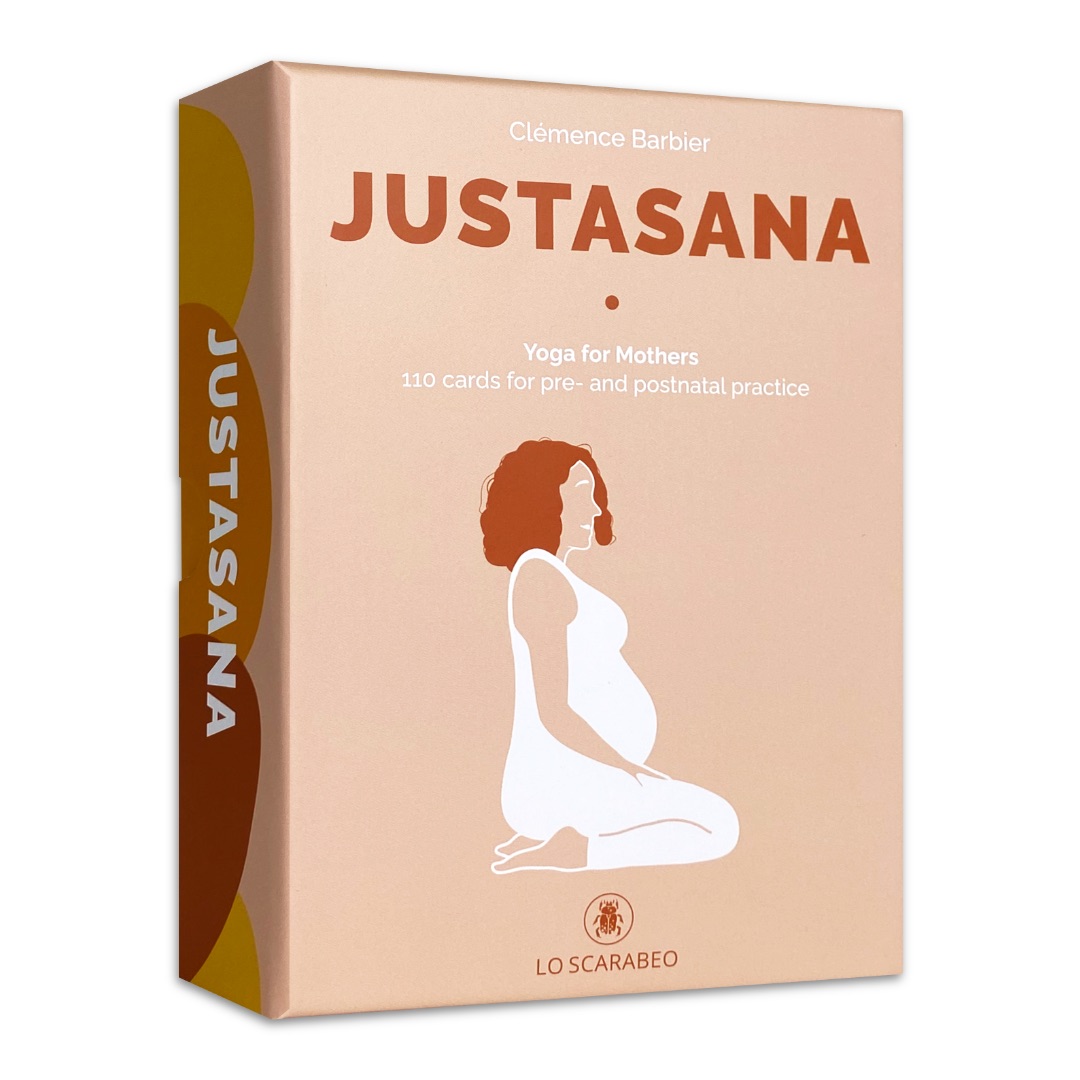 正念瑜珈媽媽懷孕卡｜JustAsana - Yoga for Mothers｜115張,孕期姿勢與體位,母子健康皆有益,贈中文翻譯