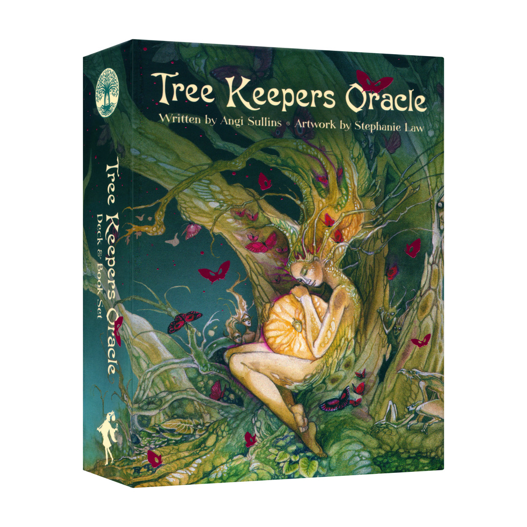 樹護者神諭卡｜Tree Keepers Oracle｜44 張鍍金邊牌卡與108頁插圖豐富的說明手冊,贈中文翻譯