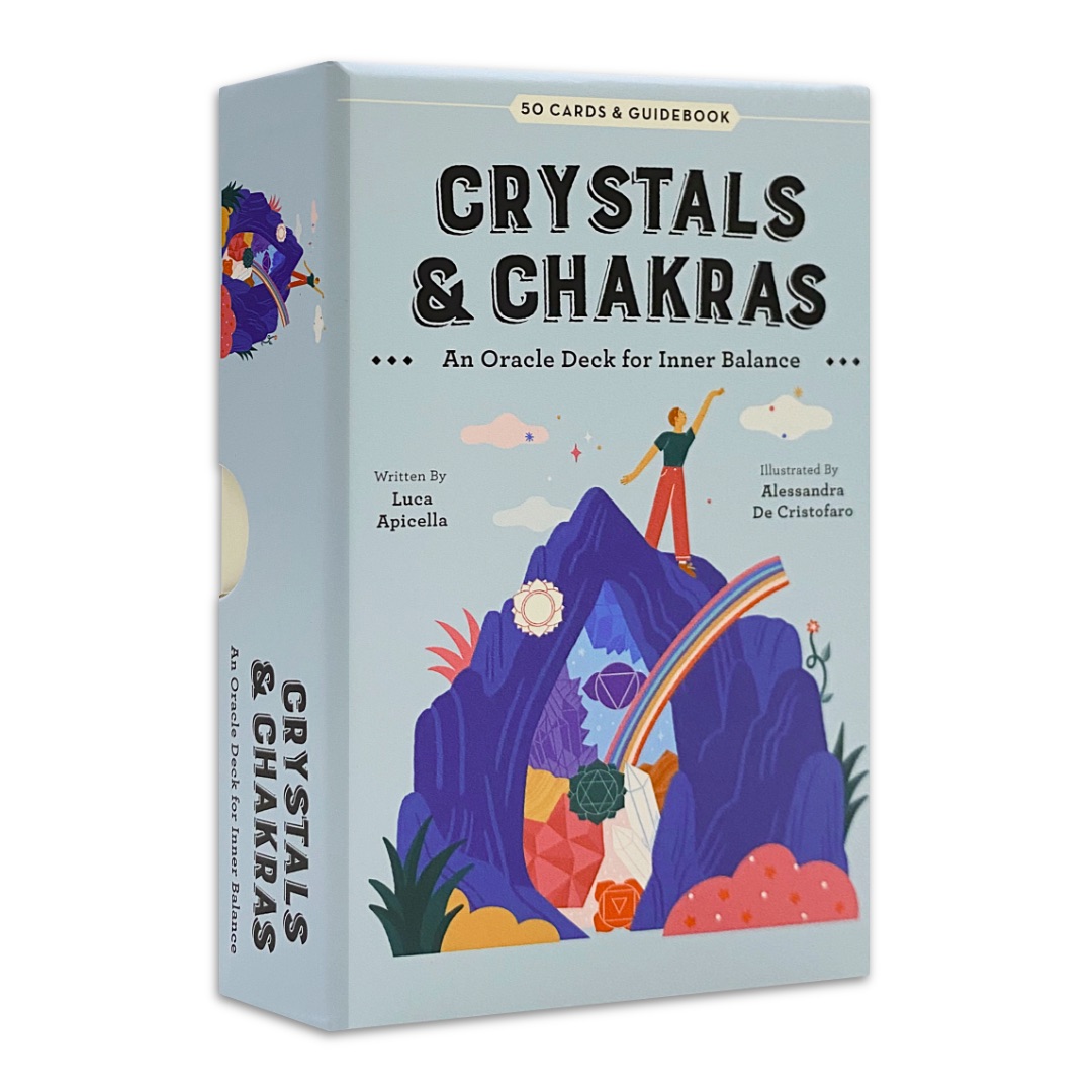 晶脈核諧神諭卡｜Crystals and Chakras: An Oracle Deck for Inner Balance｜50張,透過寶石共振提昇身心靈,贈中文翻譯
