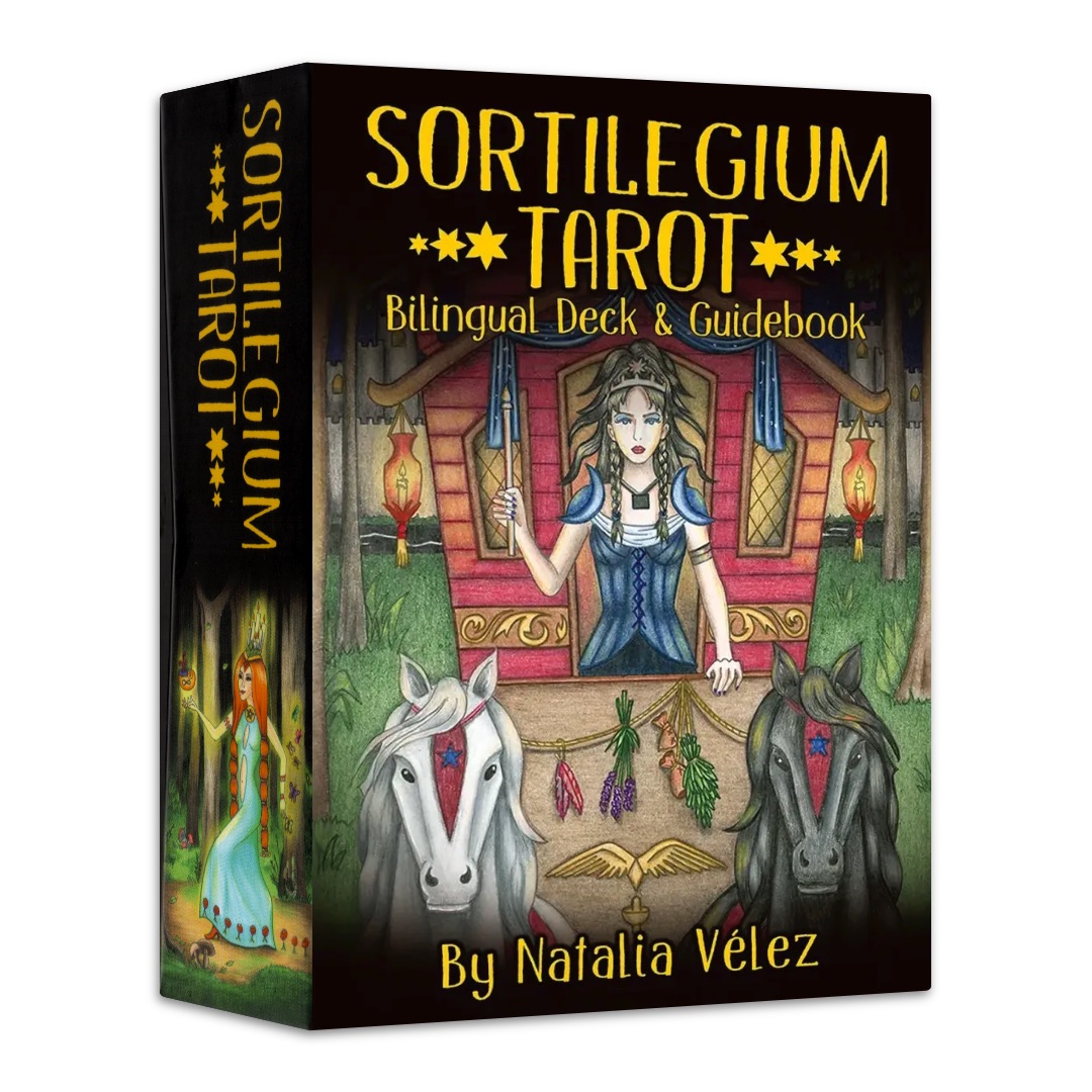 蒐卜塔羅｜Sortilegium Tarot｜78張,獨特個性和充滿活力的鮮豔色彩奧義指引,贈中文翻譯