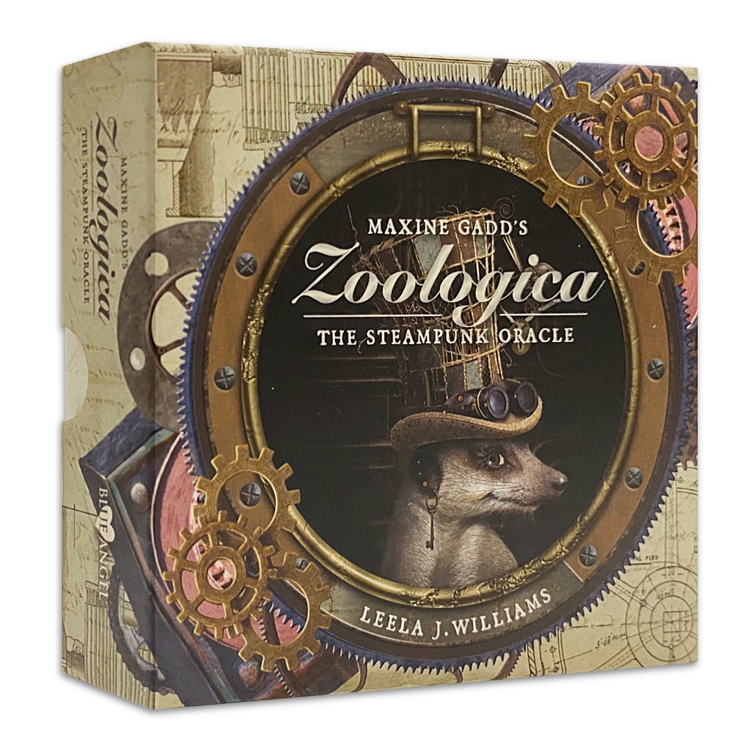 動物蒸汽龐克占卜卡｜Maxine Gadd's Zoologica: The Steampunk Oracle｜40張,豐富故事與煉金術智慧棕色彩滾邊牌,贈中文翻譯