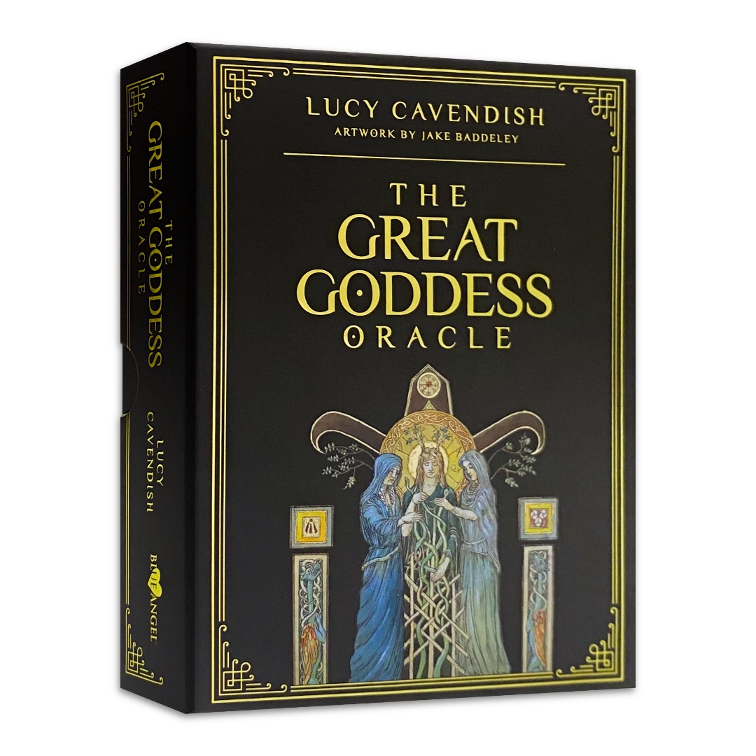 偉大女神神諭卡｜The Great Goddess Oracle｜42張,深邃具改變性，多樣賦予力量，點燃神聖陰性永恆之光,贈中文翻譯