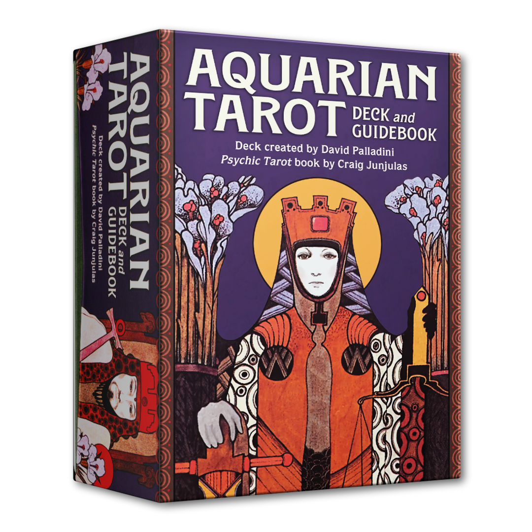 水瓶座塔羅牌組｜Aquarian Tarot Deck and Guidebook｜78張,贈中文翻譯