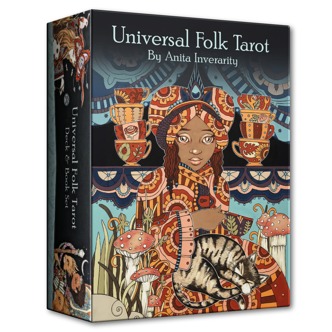 普世風情塔羅｜Universal Folk Tarot｜78張,共通的深刻同理探索內在光明與陰暗,贈中文翻譯
