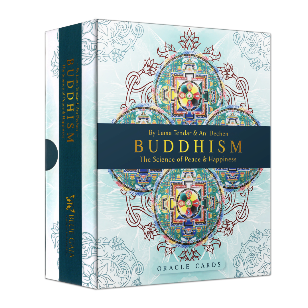 佛教神諭卡：幸福的科學與和平｜Buddhism Oracle Cards: The Science and Peace Of Happiness｜52張,贈中文翻譯