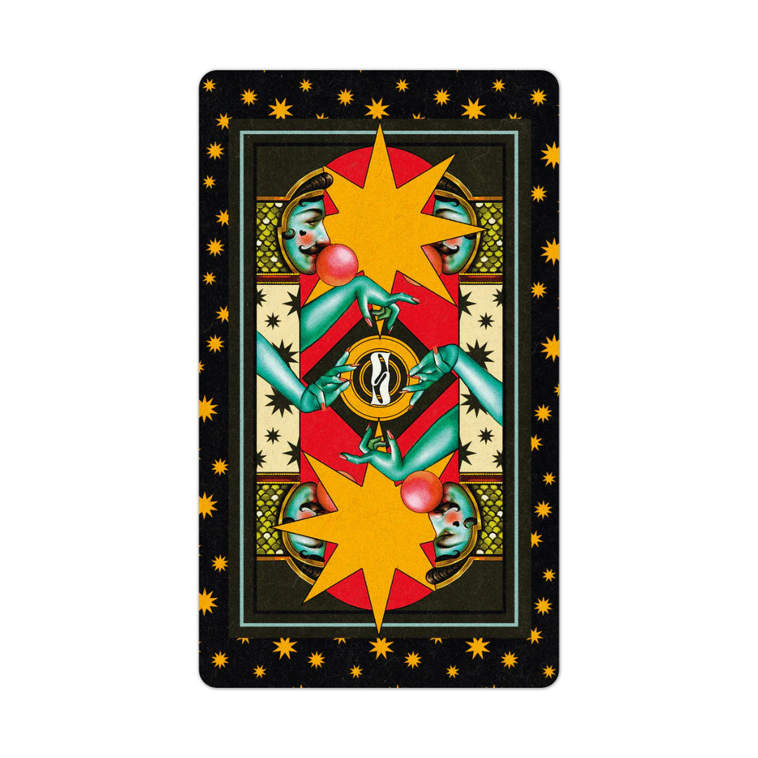 超新星塔羅牌|Supernova-Tarot|78張,奇特人物,流行文化,銳利幾何和鮮豔色彩,贈中文翻譯