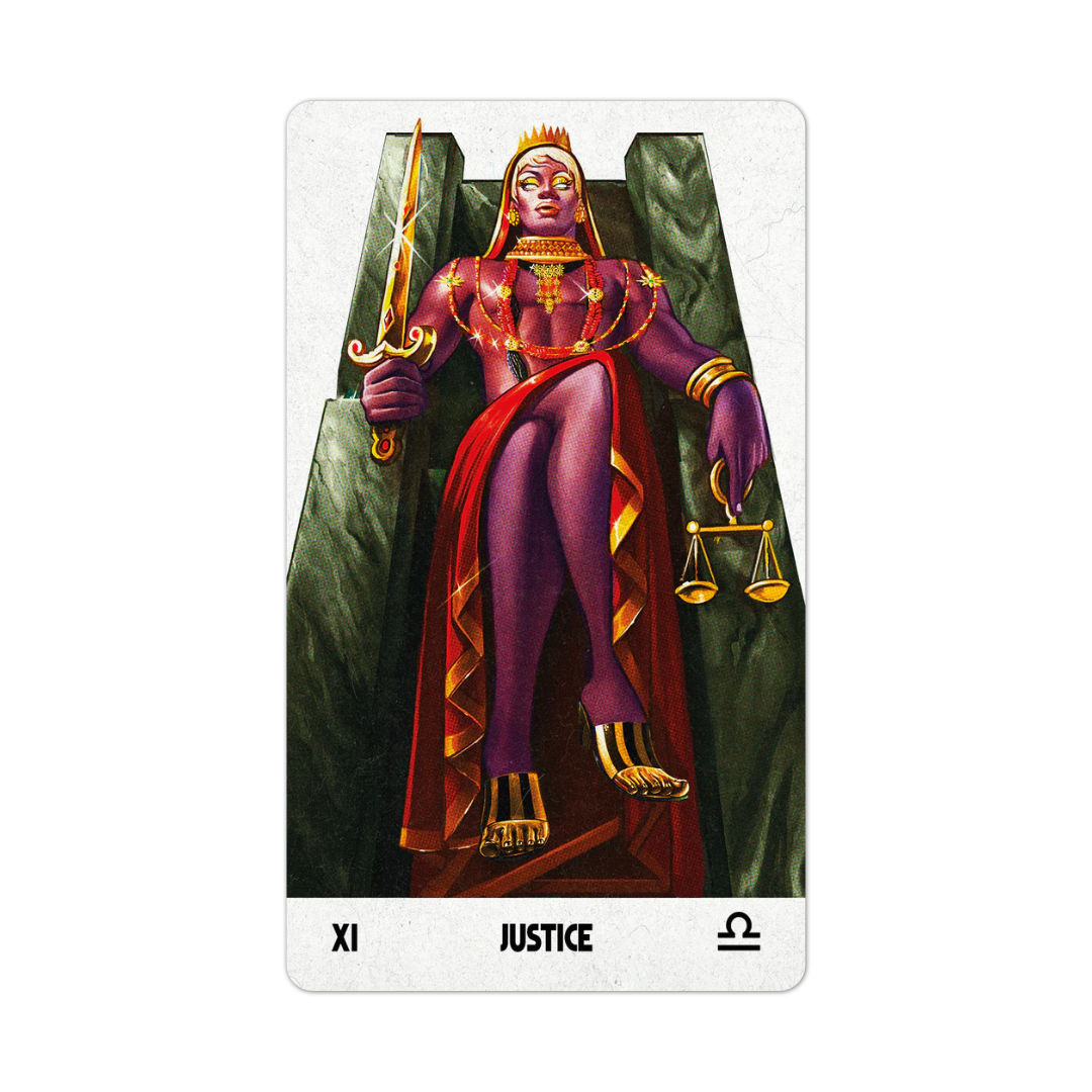 超新星塔羅牌|Supernova-Tarot|78張,奇特人物,流行文化,銳利幾何和鮮豔色彩,贈中文翻譯