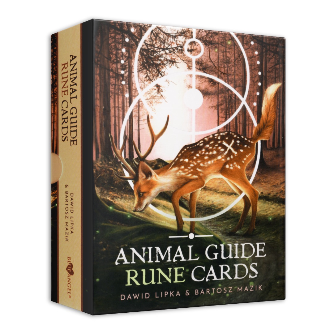 動物導引符文卡｜Animal Guide Rune Cards｜25張,揭示盧恩與塔羅牌、占星術和脈輪之間的聯繫,贈中文翻譯