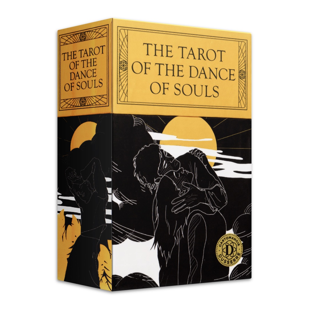 靈魂之舞塔羅｜The Tarot Of The Dance Of Souls｜93張,風格化線條和對比色彩反映聯繫與團結，使每張牌成為洞察深刻的精神體驗之窗,贈中文翻譯
