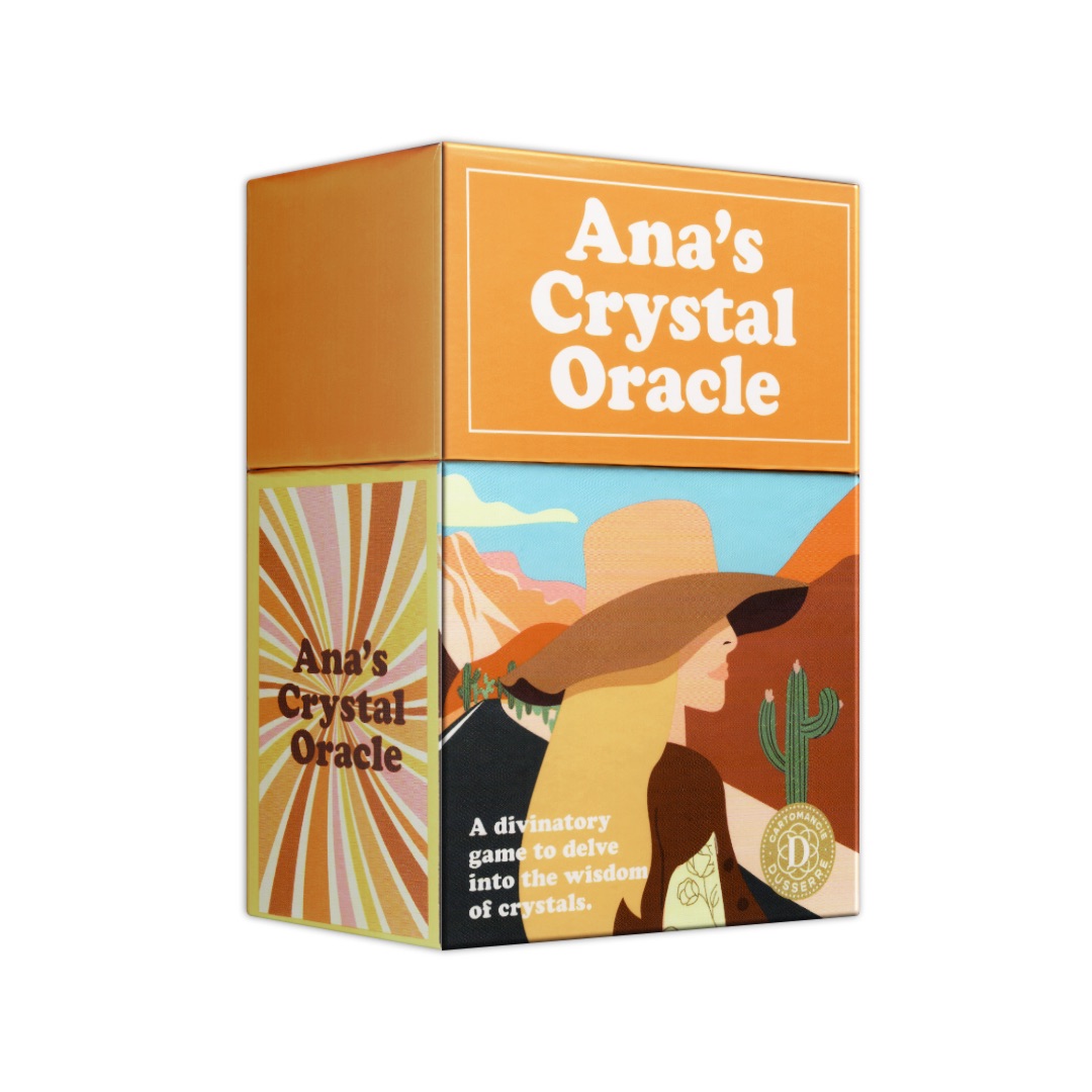 安娜的水晶神諭｜Ana's Crystal Oracle｜67張占卜牌與13張說明卡,介紹靈性學和深入探討水晶的智慧和療癒特性,贈中文翻譯