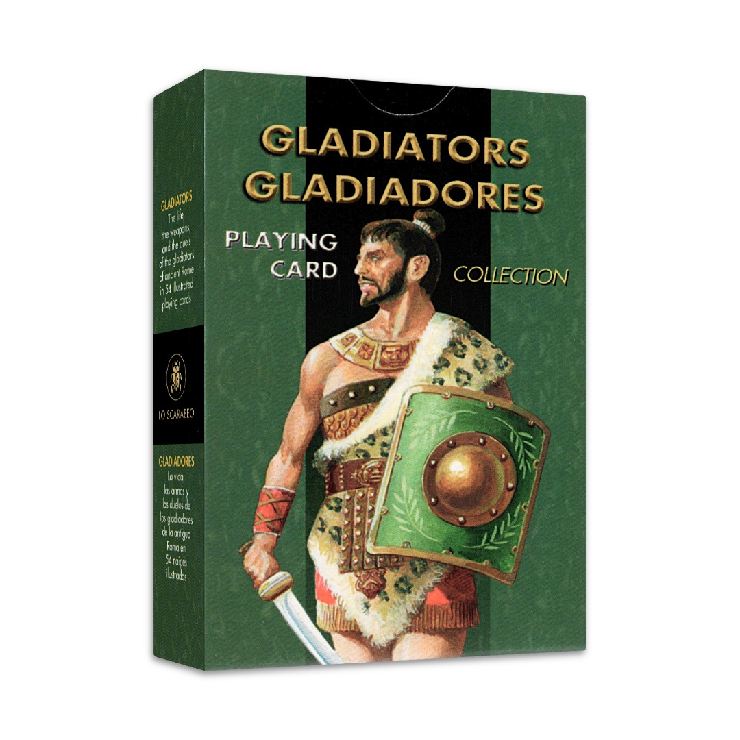 角鬥士圖解撲克牌｜Gladiators - Illustrated Playing Cards｜54張,古羅馬鬥士啟發設計
