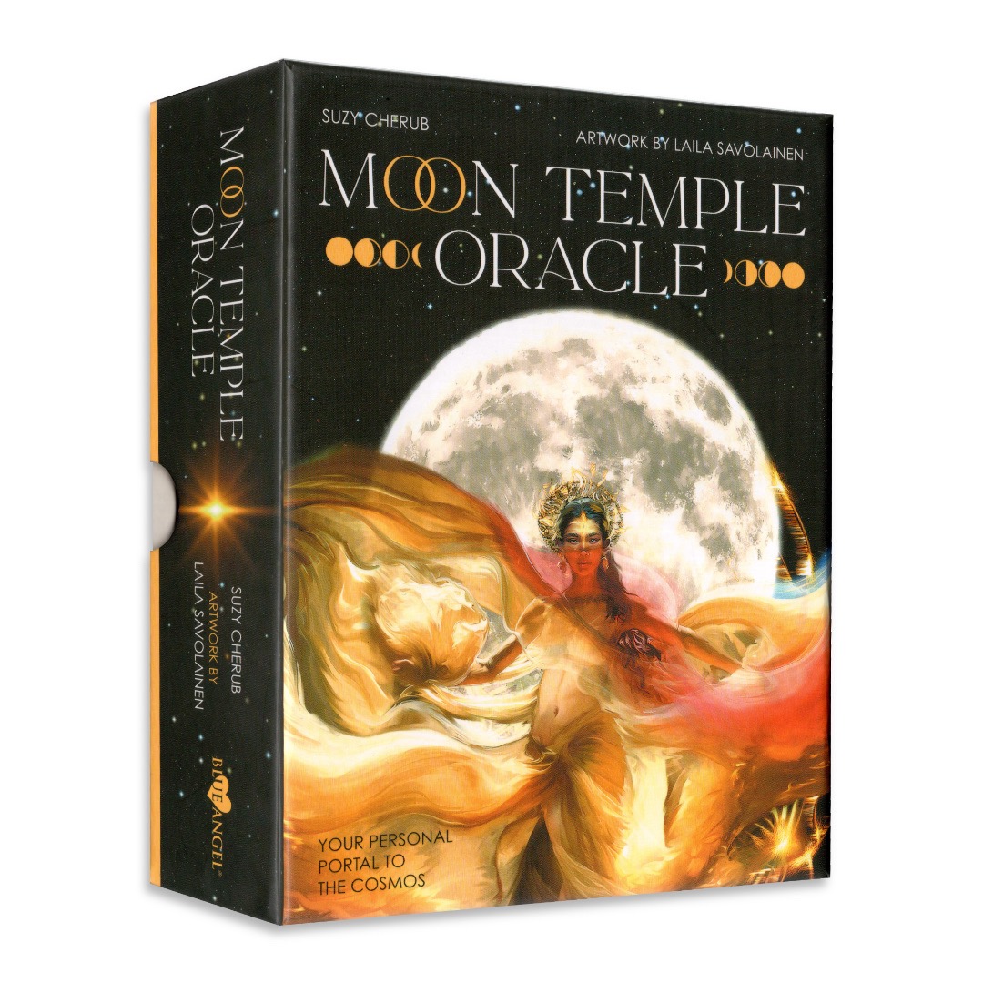 月光聖殿諭言卡｜Moon Temple Oracle｜44張,古老智慧與當代靈性緊密交織,贈中文翻譯