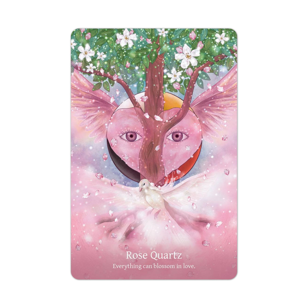薩滿水晶神諭|Shamanic Crystals Oracle|45張,體驗宇宙無條件的愛重回和諧靈感之路,贈中文翻譯
