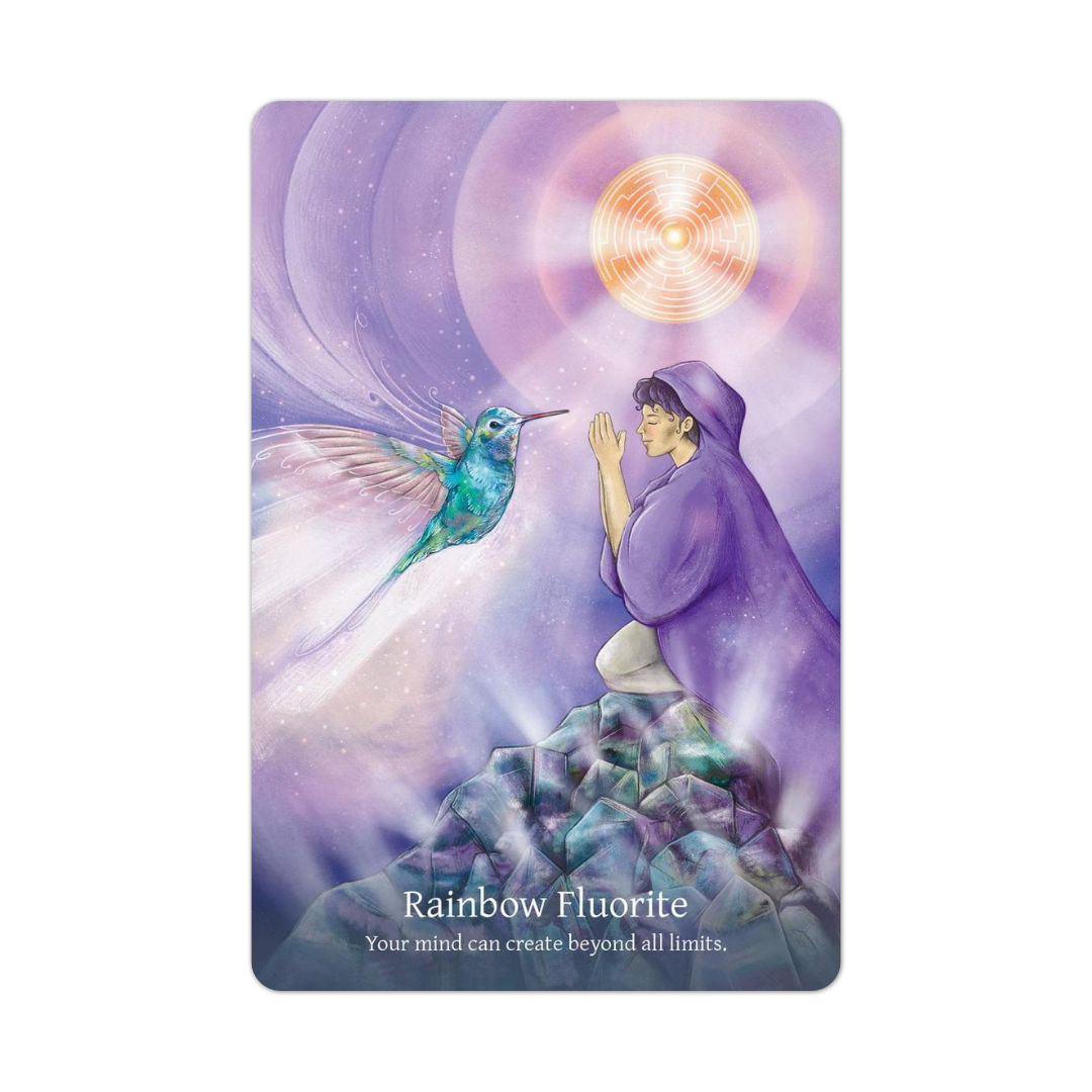 薩滿水晶神諭|Shamanic Crystals Oracle|45張,體驗宇宙無條件的愛重回和諧靈感之路,贈中文翻譯