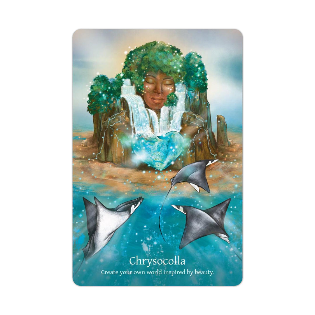 薩滿水晶神諭|Shamanic Crystals Oracle|45張,體驗宇宙無條件的愛重回和諧靈感之路,贈中文翻譯