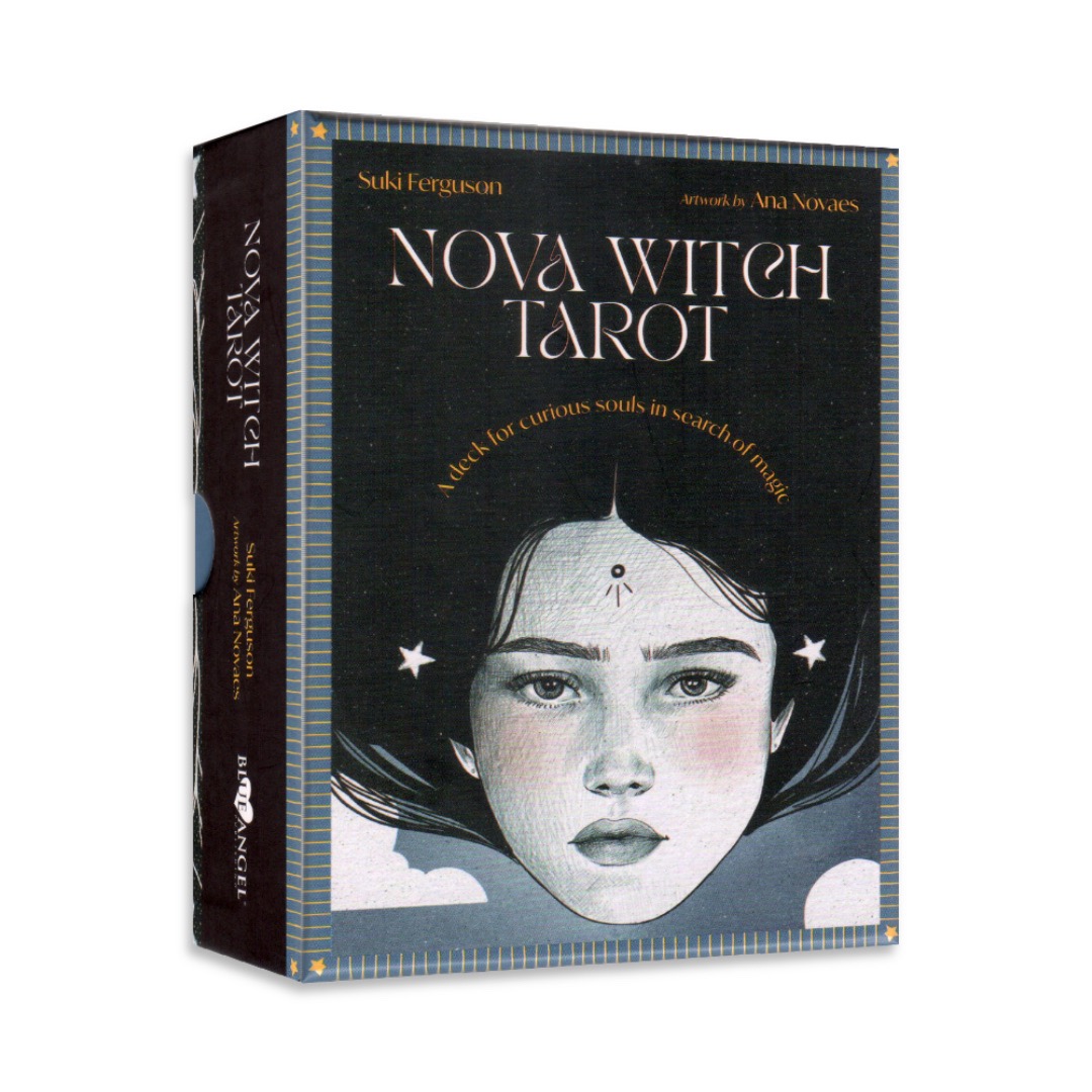 新星女巫塔羅牌｜Nova Witch Tarot｜78張,以同理心和自愛跳躍於生命的曲折與轉變中，照亮無數面向,贈中文翻譯