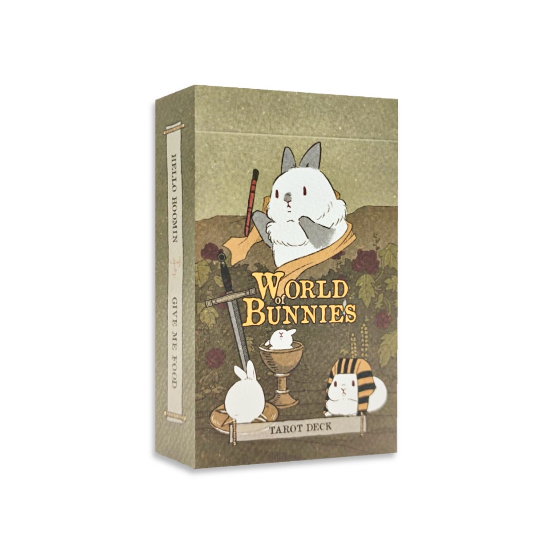 兔兔世界塔羅牌｜World of Bunnies｜78張,童話感暖色調手繪插畫風格