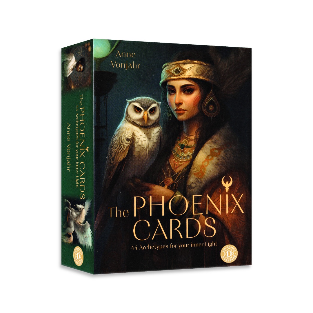 內在光之原型鳳凰卡｜The Phoenix Cards: 44 Archetypes for Your Inner Light｜光明和陰暗面深層的慾望和意圖,贈中文翻譯
