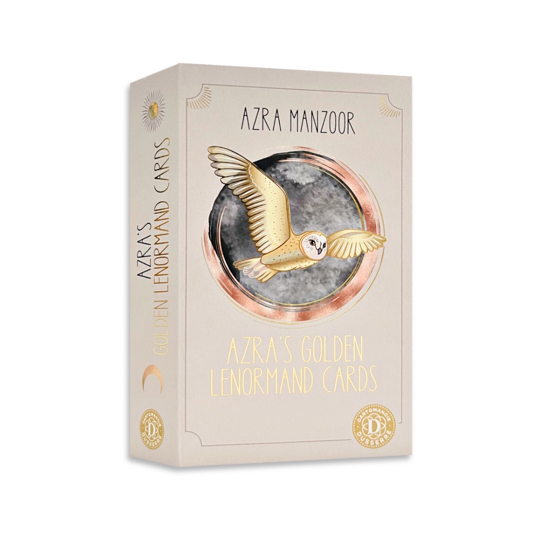 阿茲拉黃金雷諾曼｜Azra's Golden Lenormand Cards｜36張,時間區段和能量品質的實用建議、肯定句和防護儀式,贈中文翻譯