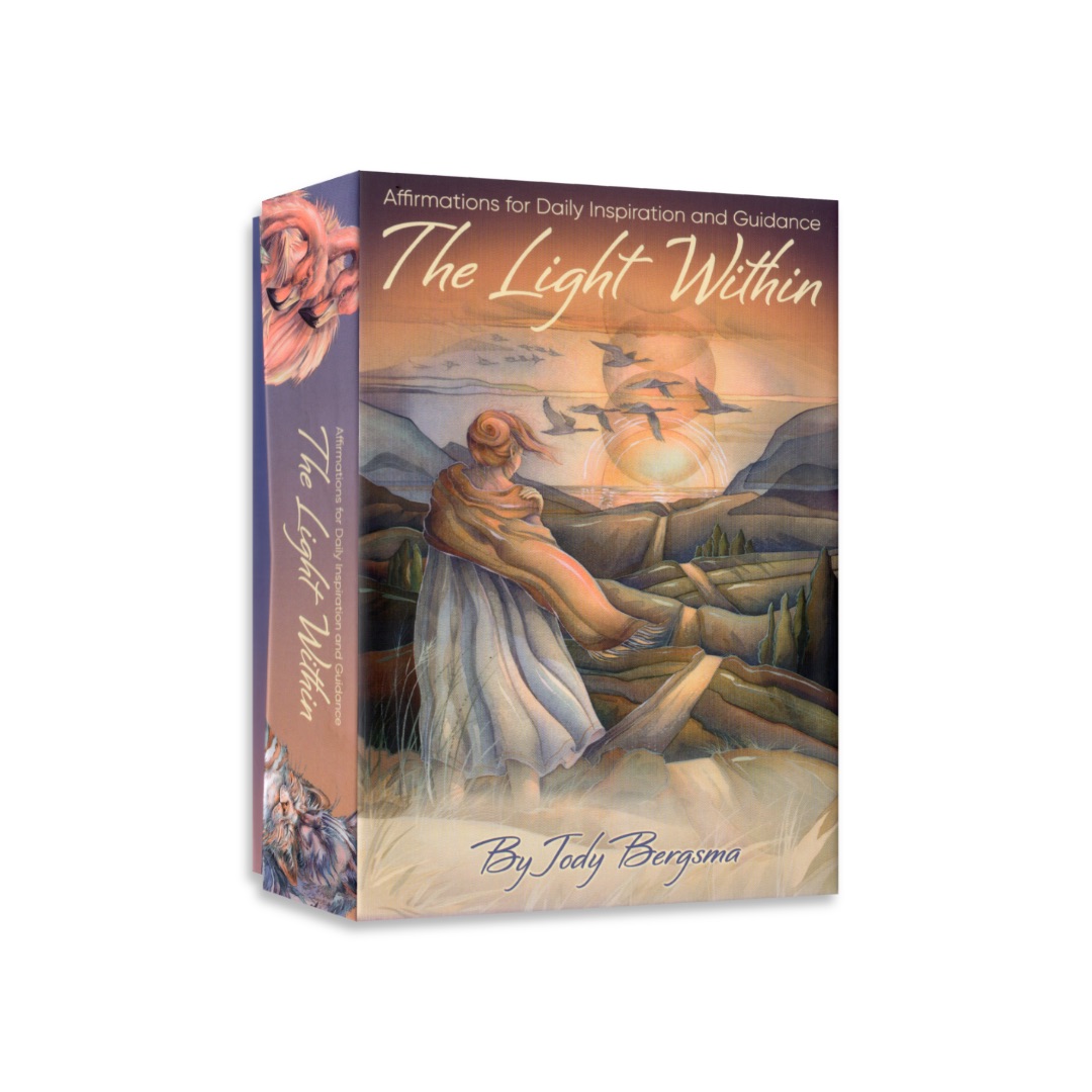 內在之光：每日靈感與指引的肯定語｜The Light Within: Affirmations for Daily Inspiration and Guidance｜54張,保護受負面情緒影響，帶來自信和健康轉變,贈中文翻譯
