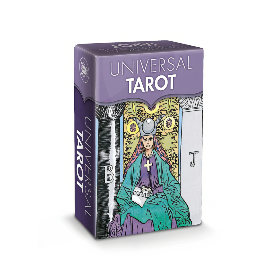 迷你版普及塔羅｜Mini Tarot Universal New Edition｜78張,現代的筆觸和圖形進行重新組合,贈中文翻譯