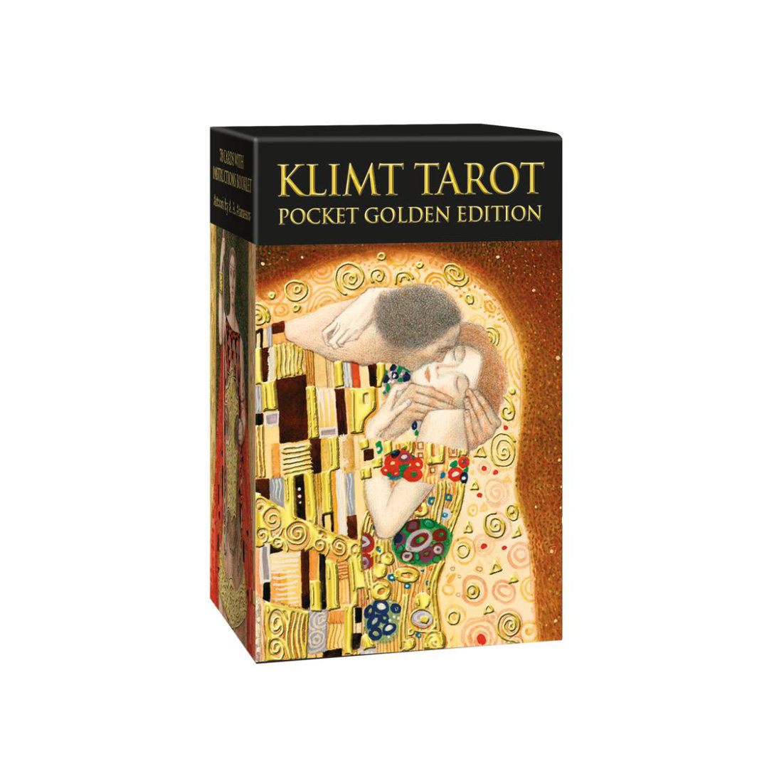 迷你版克林姆塔羅｜Klimt Tarot Golden Mini Edition｜78張,描述愛與死,情慾與重生,贈中文翻譯