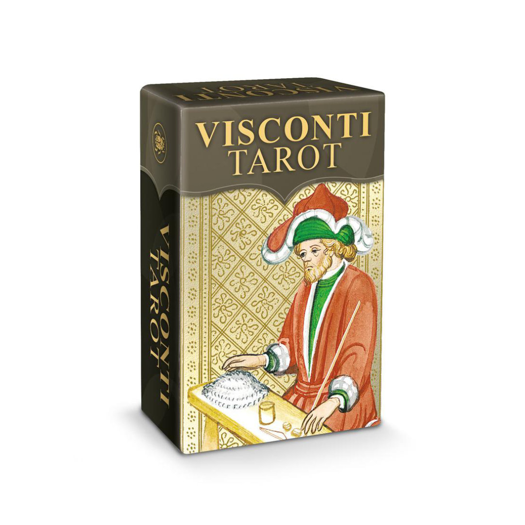 迷你版維斯康提塔羅牌｜Visconti Tarot Mini Tarot｜78張,贈中文翻譯