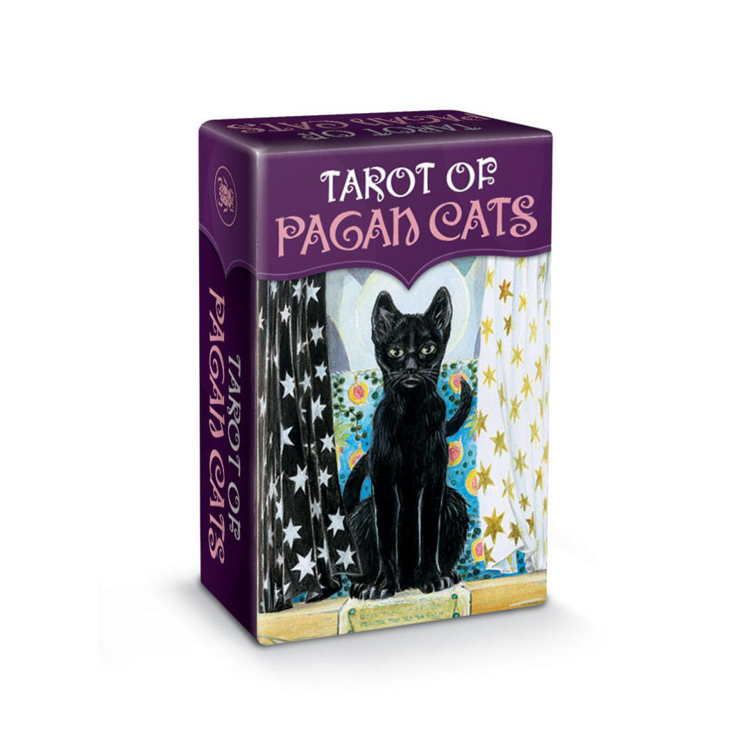 異教貓塔羅迷你版｜Tarot Of The Pagan Cats Mini Deck｜78張,彷彿現實生活中的喵星陪伴,隨身攜帶利於占卜,贈中文翻譯