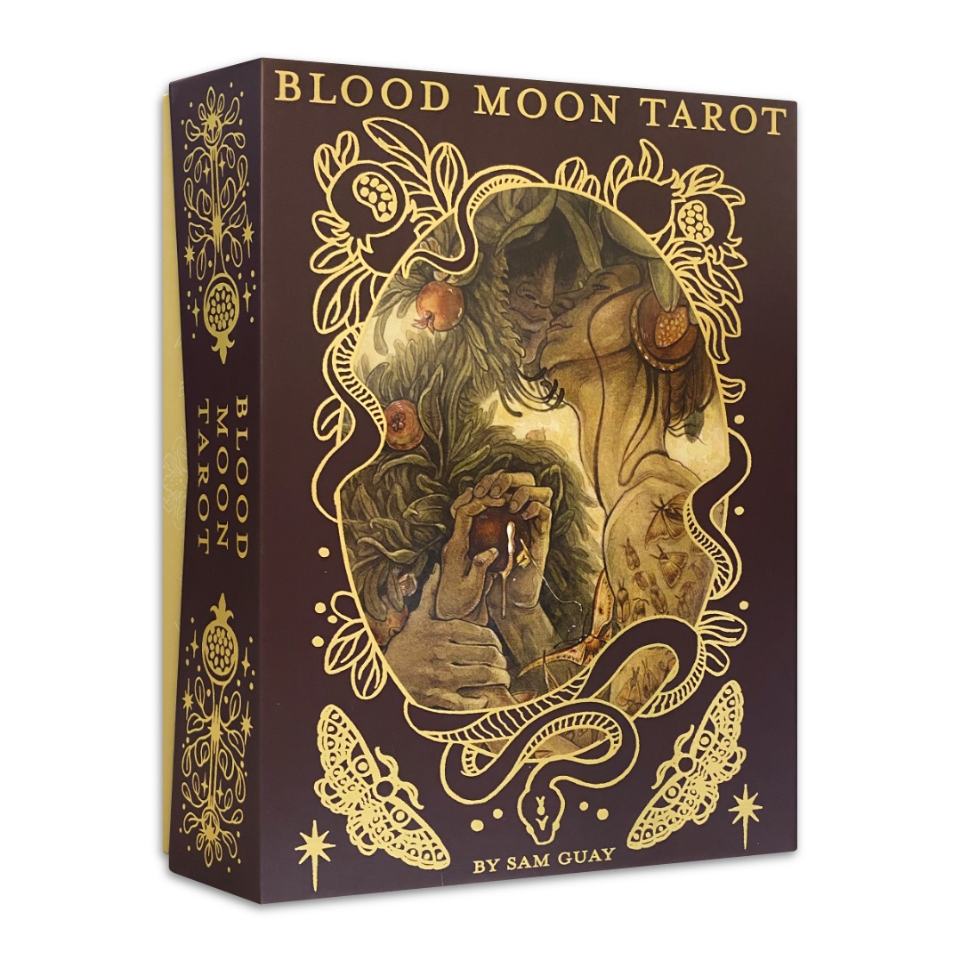 血月占視塔羅｜Blood Moon Tarot｜78張,贈中文翻譯
