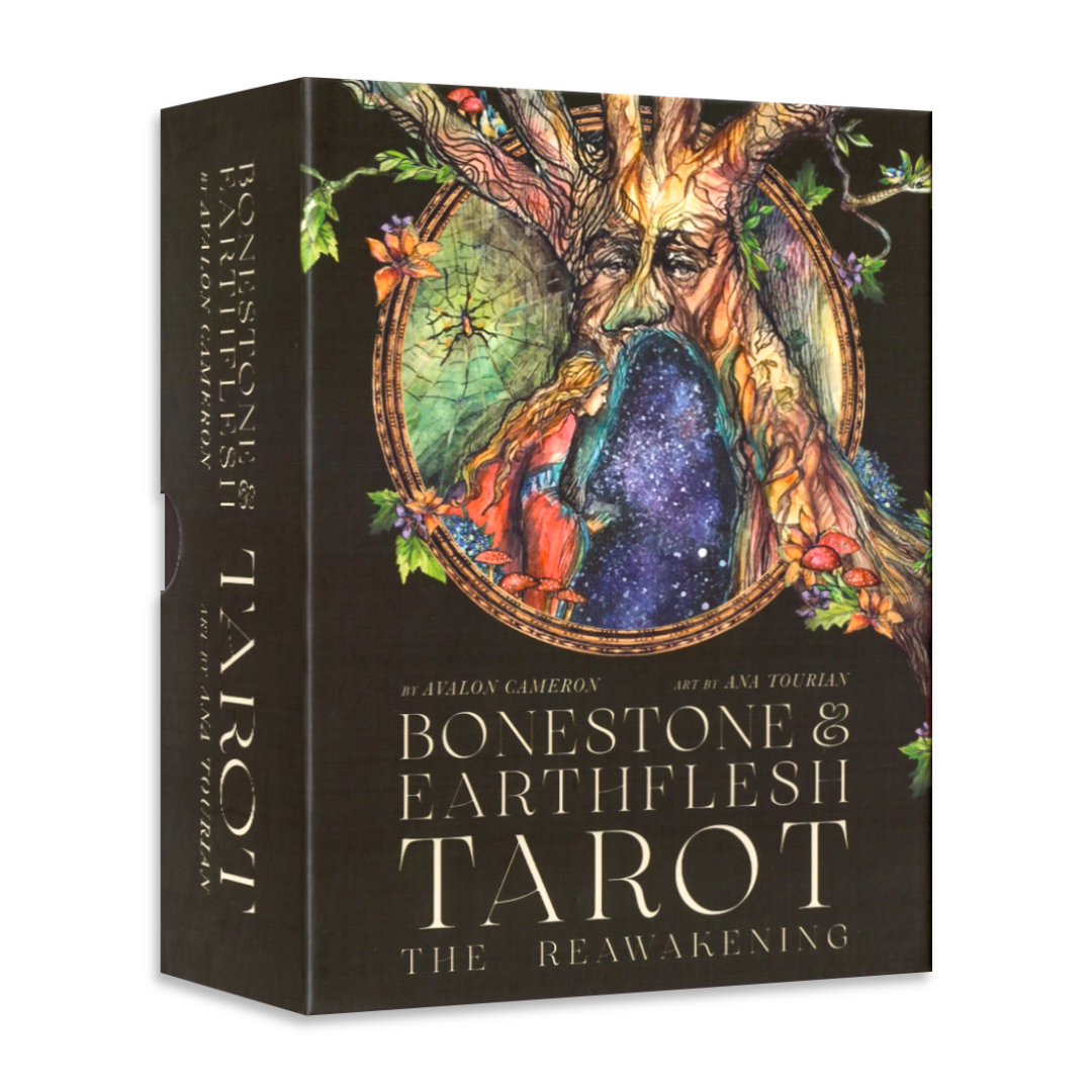 骨石與血肉塔羅：重生｜Bonestone & Earthflesh Tarot: The Reawakening｜,贈中文翻譯