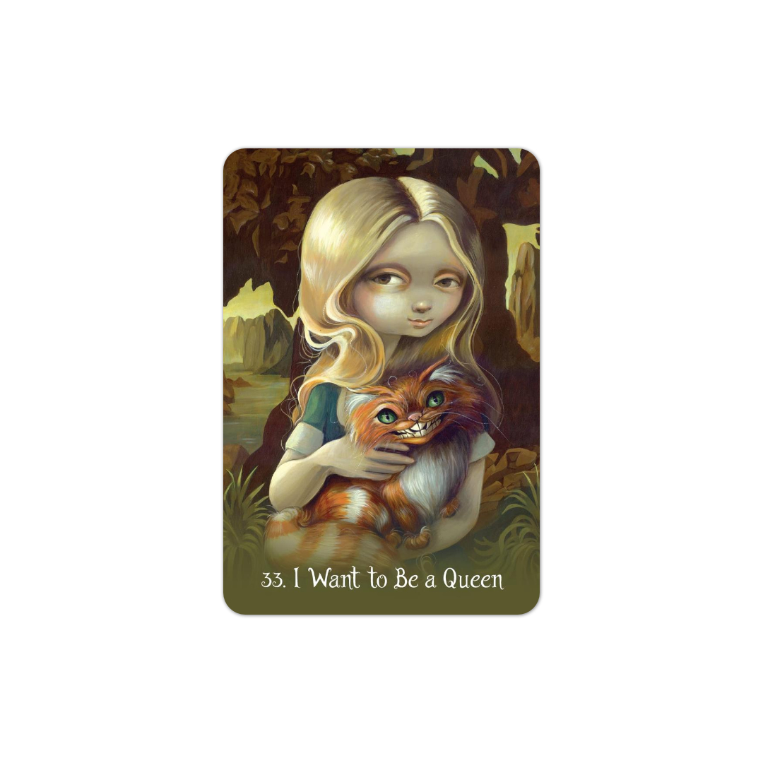 愛麗絲夢遊仙境神諭卡口袋版|Alice: The Wonderland Oracle (Pocket Edition)|,贈中文翻譯