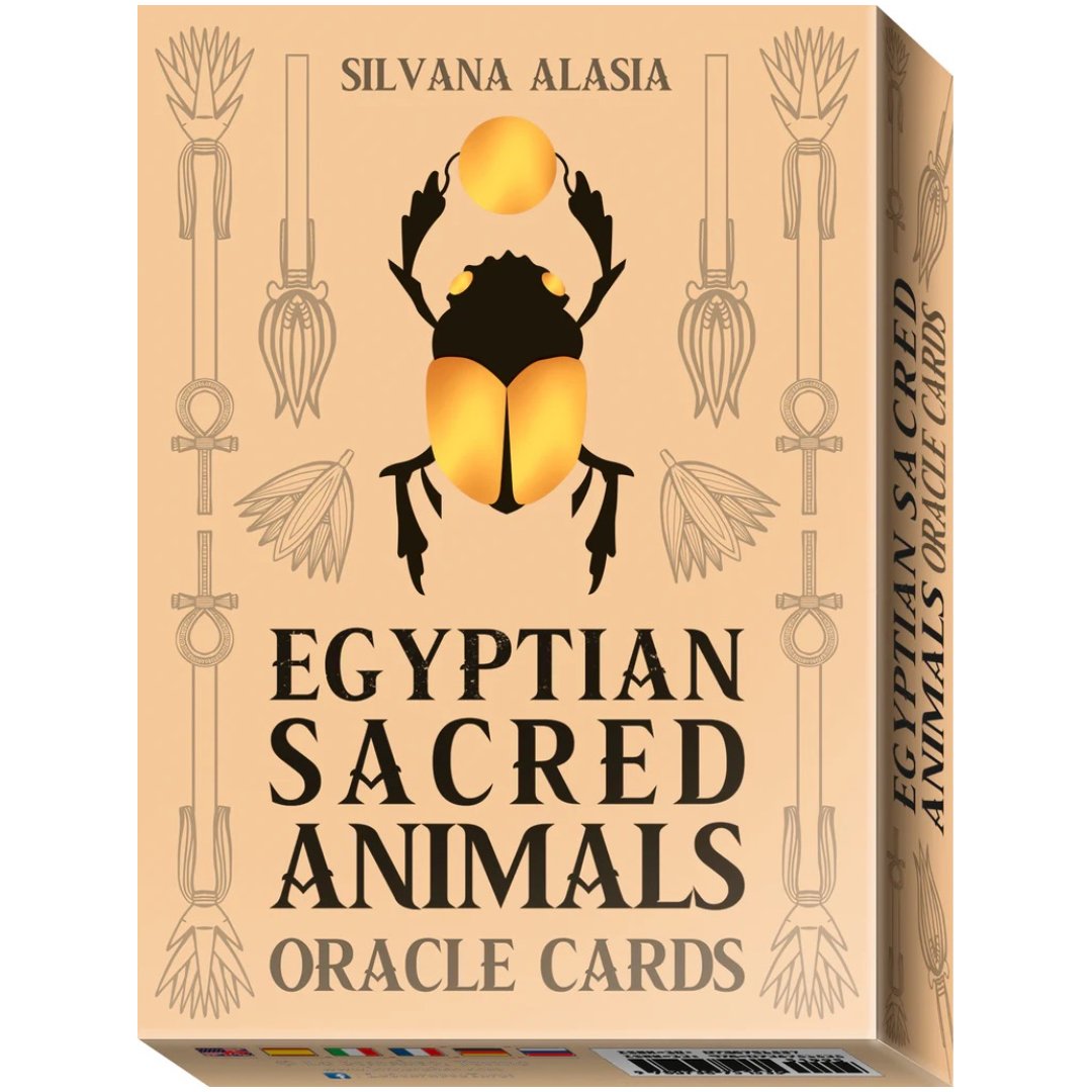 埃及聖獸神諭｜Egyptian Sacred Animals Oracle｜36張,尼羅河岸敬拜的真實或神話生物,贈中文翻譯